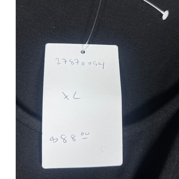 Anthropologie Black Tank Top Faux Leather Peplum NWT Ruffle Bordeaux XL Chic - Picture 8 of 10